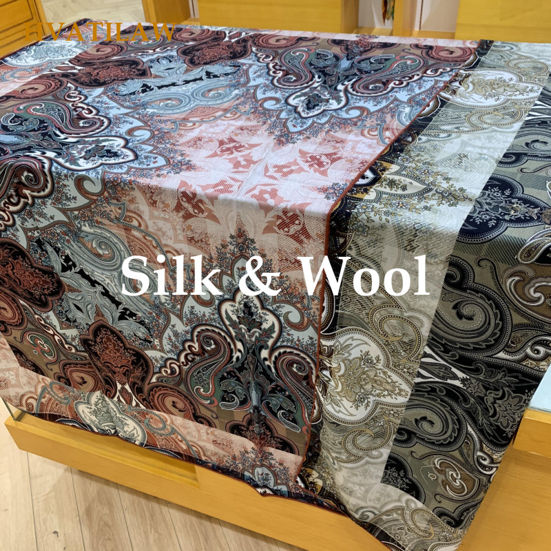 Shawl Wrap Winter - Syal Mewah Baru 30% Sutra 70%