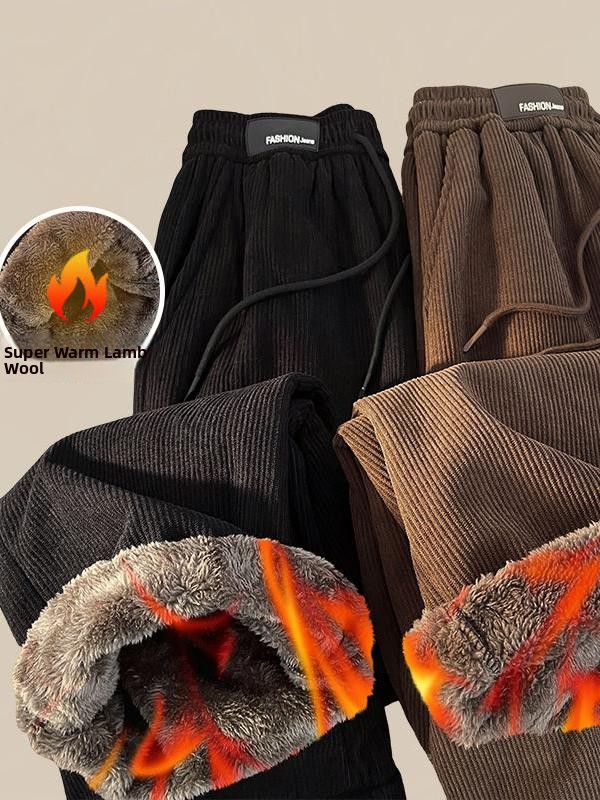 Corduroy Pant Warm - Celana Panjang Beludru Domba Tebal Ekstra