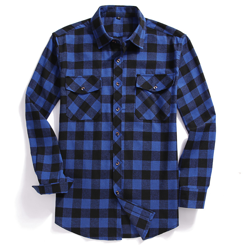 Jatuh Kemeja Kasual Lengan Pan - Flannel Shirt Lined ulasan dan harga