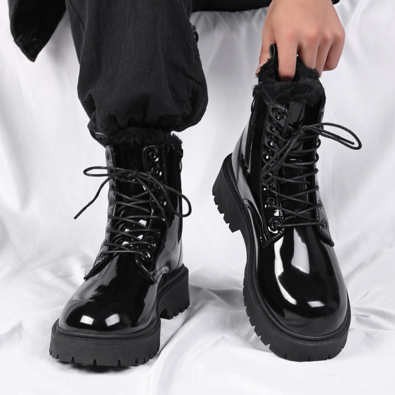 Sepatu bot pria berbulu hangat - Waterproof Winter Boot ulasan dan harga