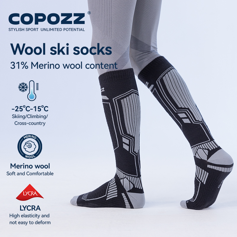 Kaus kaki Ski panjang COPOZZ,  - Thermal Sock Wool ulasan dan harga