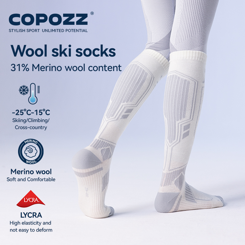 Kaus kaki Ski panjang COPOZZ,  - Thermal Sock Wool ulasan dan harga
