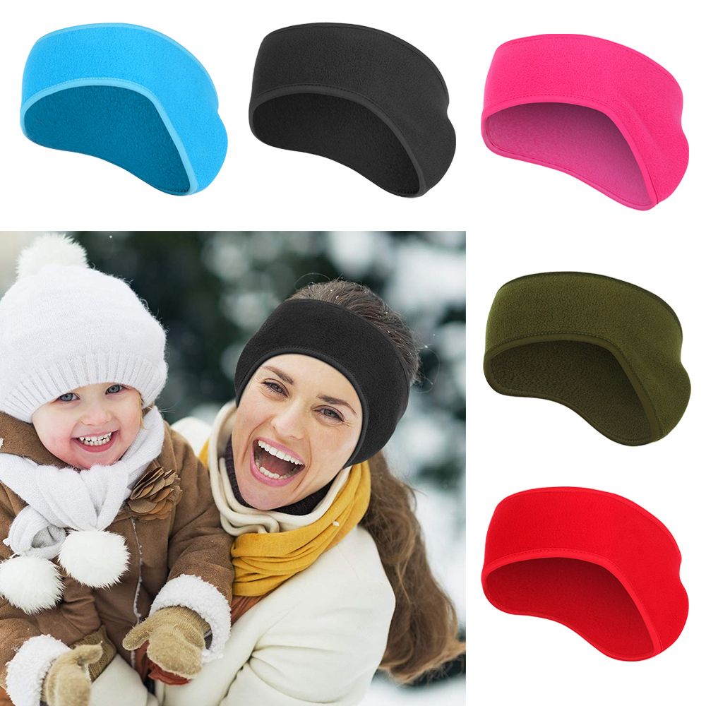 1 Buah Ikat Rambut Wanita Anak - Fleece Ear Warmer Band ulasan dan harga