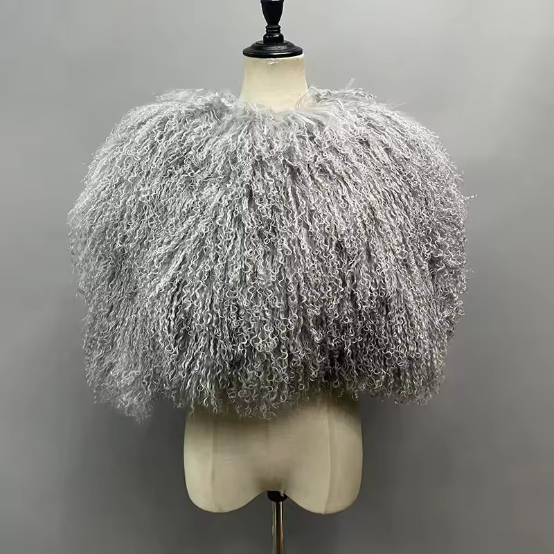 Syal Bulu Mongolia Asli untuk  - Shawl Wrap Winter ulasan dan harga