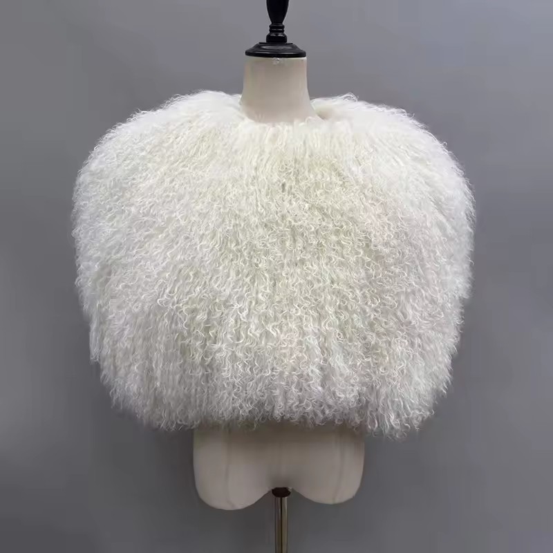 Syal Bulu Mongolia Asli untuk  - Shawl Wrap Winter ulasan dan harga