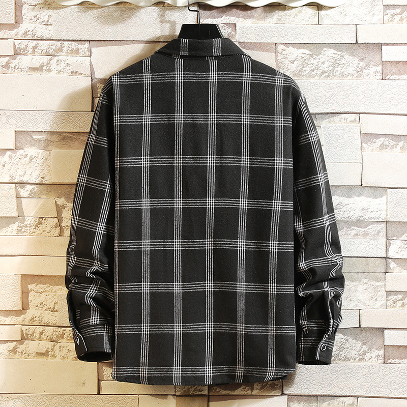Kemeja Kotak-kotak Pria Musim  - Flannel Shirt Lined ulasan dan harga