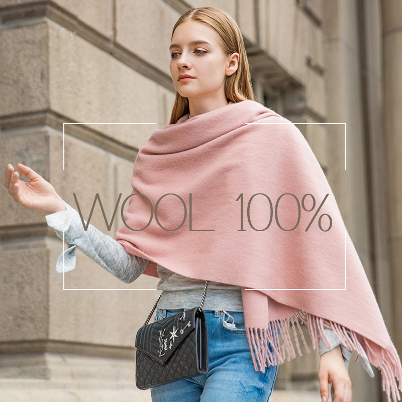 Musim Dingin Wol Syal Wanita S - Shawl Wrap Winter ulasan dan harga