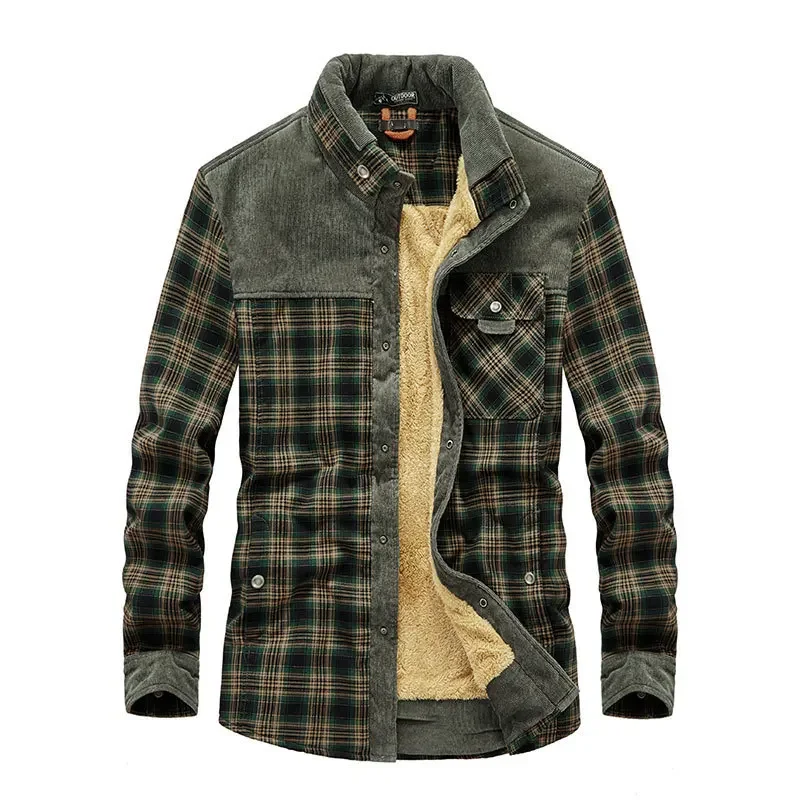 Kemeja Kotak-kotak Pria Jaket  - Flannel Shirt Lined ulasan dan harga